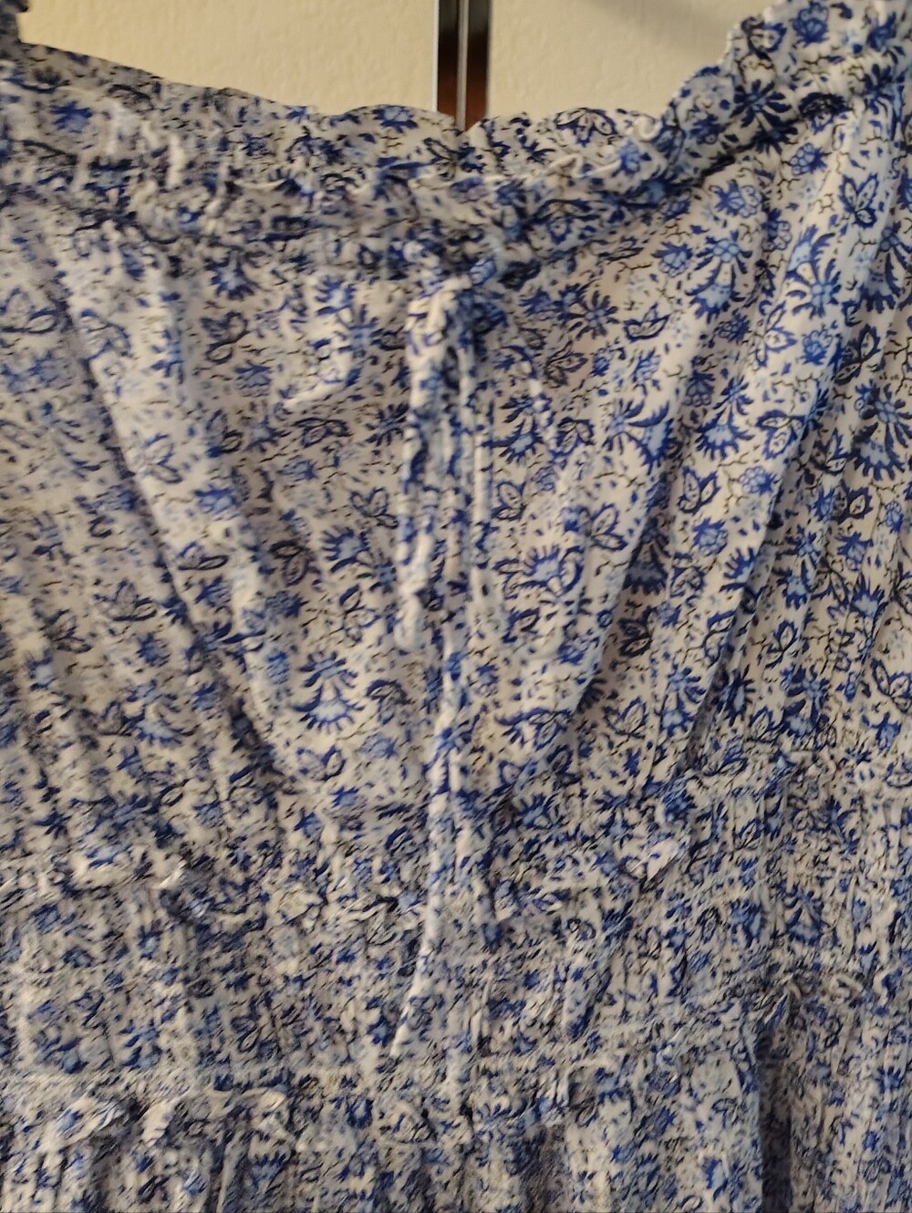 Doen X gap Blue Floral Maxi Dress Size Medium - Picture 6 of 6
